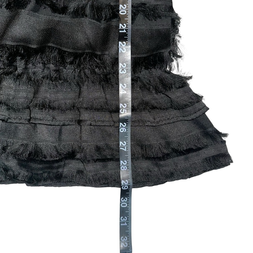 Princess Polly Molina Fringe Black Mini Dress US 2 - Picture 10 of 10